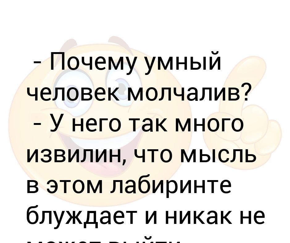 Зачем умный. Анекдот про молчаливого мужчину. Мудрый человек молчит. Почему человек молчит. Почему человек неразговорчивый.